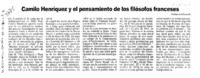 Camilo Henríquez y el pensamiento de los filósofos franceses