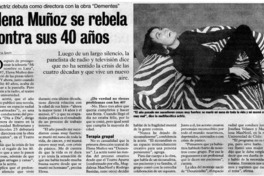 Elena Muñoz se rebela contra sus 40 años