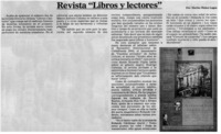 Revista "Libros y lectores"