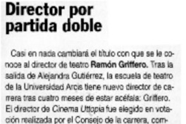 Director por partida doble.
