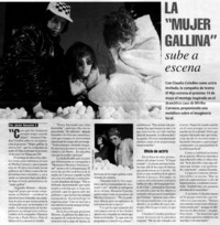 La mujer gallina" sube a escena