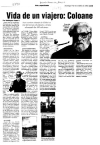 Vida de un viajero: Coloane