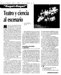 Teatro y ciencia al escenario [entrevistas]