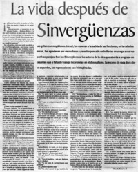 La vida después de Sinvergüenzas : [entrevistas]