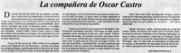 La compañera de Oscar Castro