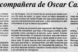 La compañera de Oscar Castro
