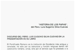 "Historia de los Papas".
