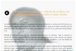 "Complementos imaginarios": edición de un libro con selección de pensamientos.