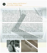 "Cáctae, mujeres del desierto".