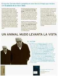 Un animal mudo levanta la vista.