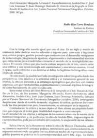 Historia de la fotografía en Chile: Rescate de huellas en la luz