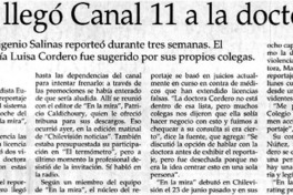 Cómo llegó canal 11 a la doctora