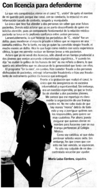 Con licencia para defenderme