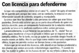 Con licencia para defenderme