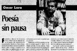 Poesía sin pausa: [entrevistas]
