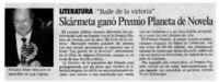 Skármeta ganó Premio Planeta de Novela