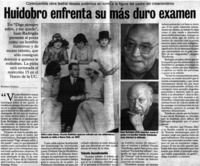 Huidobro enfrenta su más duro exámen