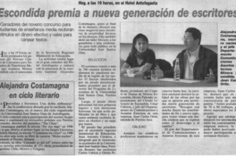 Escondida premia a nueva generación de escritores.