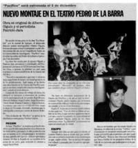 Nuevo montaje en el Teatro Pedro de la Barra
