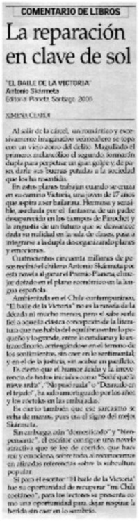 La reparación en clave de sol