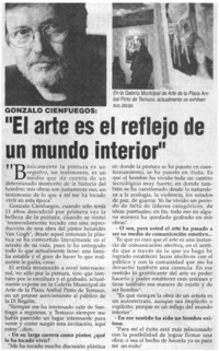 El arte es el reflejo de un mundo interior": [entrevistas]