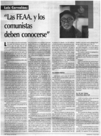 Las FF.AA. y los comunistas deben conocerse": [entrevistas]