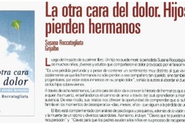 La otra cara del dolor. Hijos que pierden hermanos