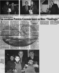 Sin zozobras Patricio Guzmán lanzó su libro "Naufragio".