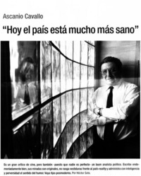 Hoy el país está mucho más sano": [entrevistas]