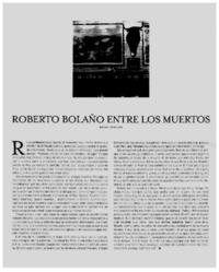 Roberto Bolaño entre los muertos