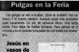 Jesús en vasos de barro.