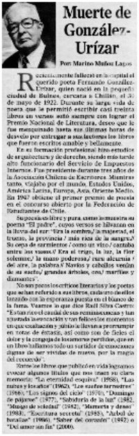 Muerte de González Urízar