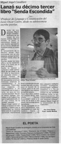 Lanzó su décimo tercer libro "Senda escondida"