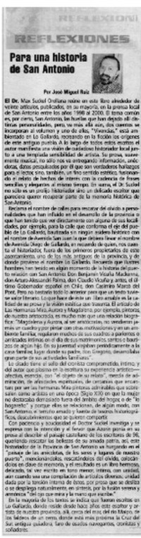 Para una historia de San Antonio