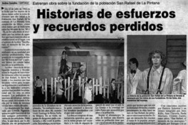 Historias de esfuerzos y recuerdos perdidos