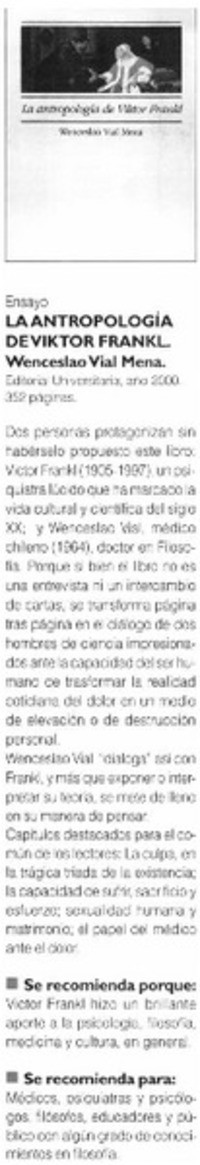 La Antropología de Viktor Frankl