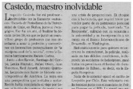 Castedo, maestro inolvidable