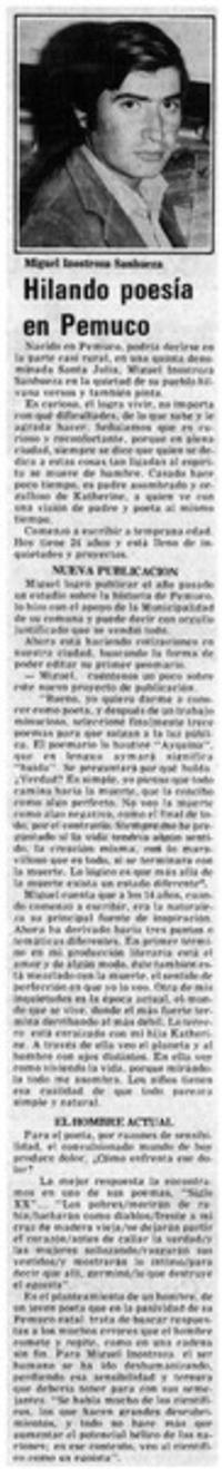 Hilando poesía en Pemuco.