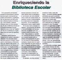 Enriqueciendo la biblioteca escolar.