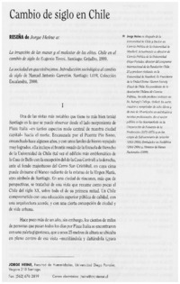 Cambio de siglo en Chile.