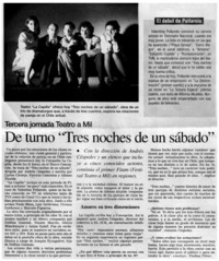 De turno "Tres noches de un sábado".
