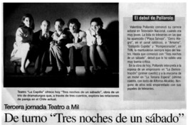 De turno "Tres noches de un sábado".