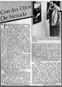 Con los ojos de Neruda