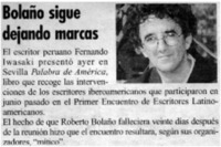 Bolaño sigue dejando marcas.