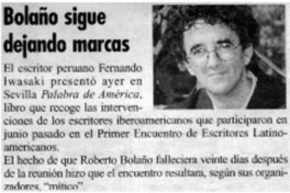 Bolaño sigue dejando marcas.