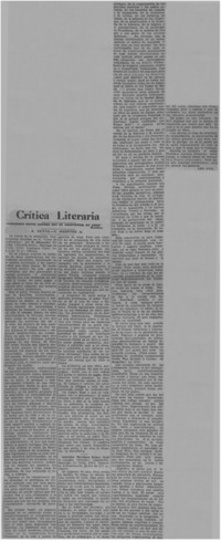Crítica literaria.