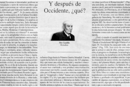 Y después de Occidente, ¿qué?