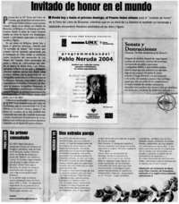 Invitado de honor en el mundo.