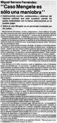 Caso Mengele es sólo una maniobra".