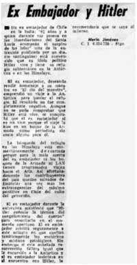 Ex embajador y Hitler